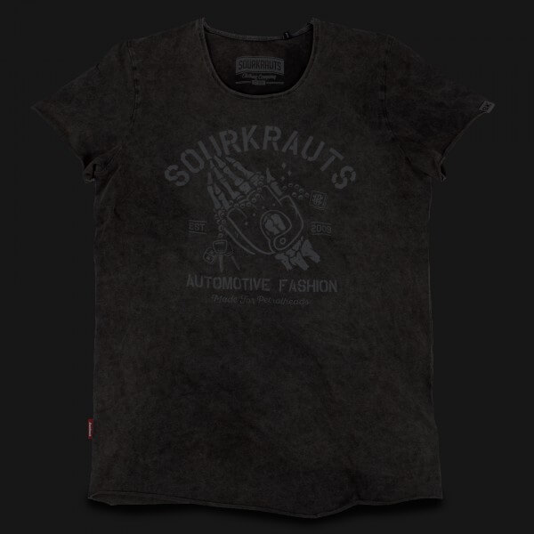 T-Shirt Derek | Schwarz Stonewashed